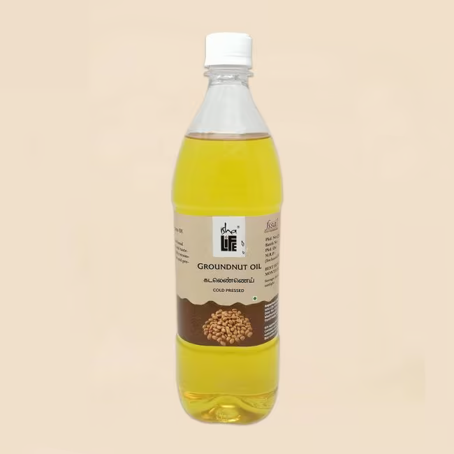 Natural Cold pressed Groundnut Oil (1 Litre)