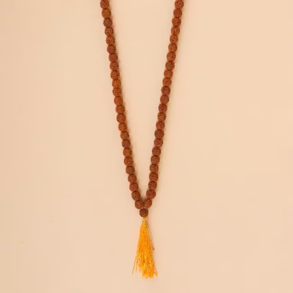 Authentic Isha Panchamukhi (five-faced) Rudraksha Mala (7 mm)