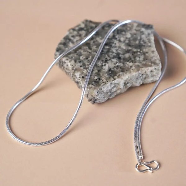 Linga Bhairavi Silver Chain - Long
